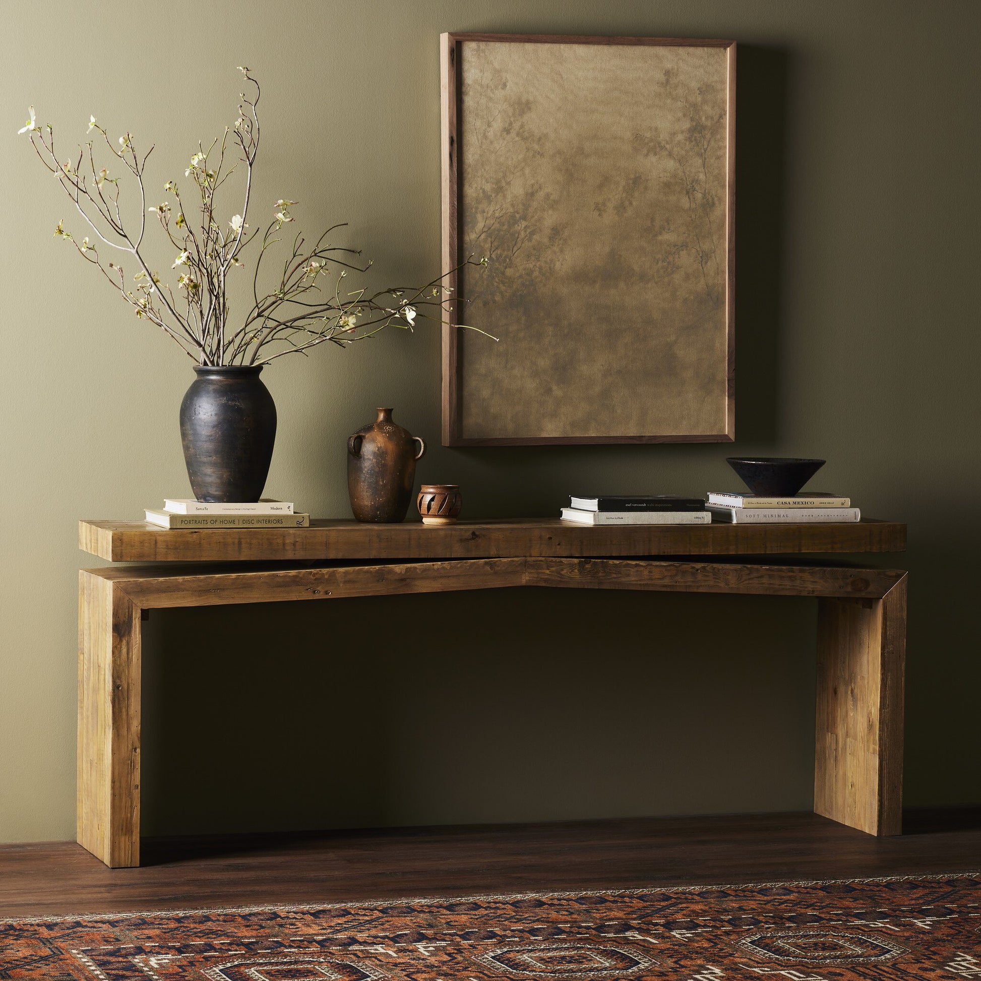 Southill Console Table, Rustic Natural