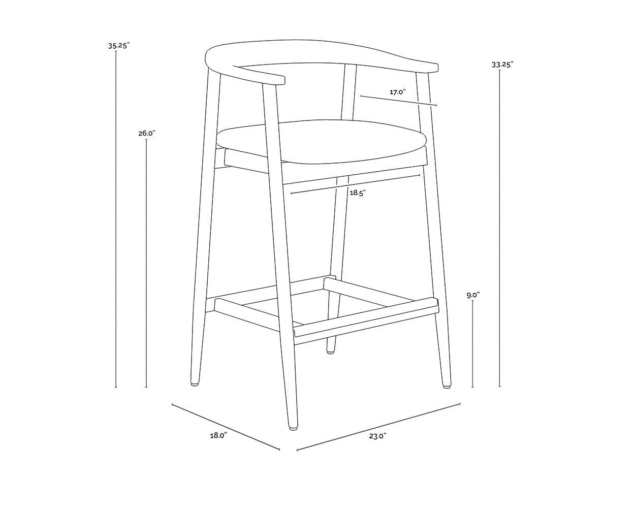 Wyatt Counter Stool