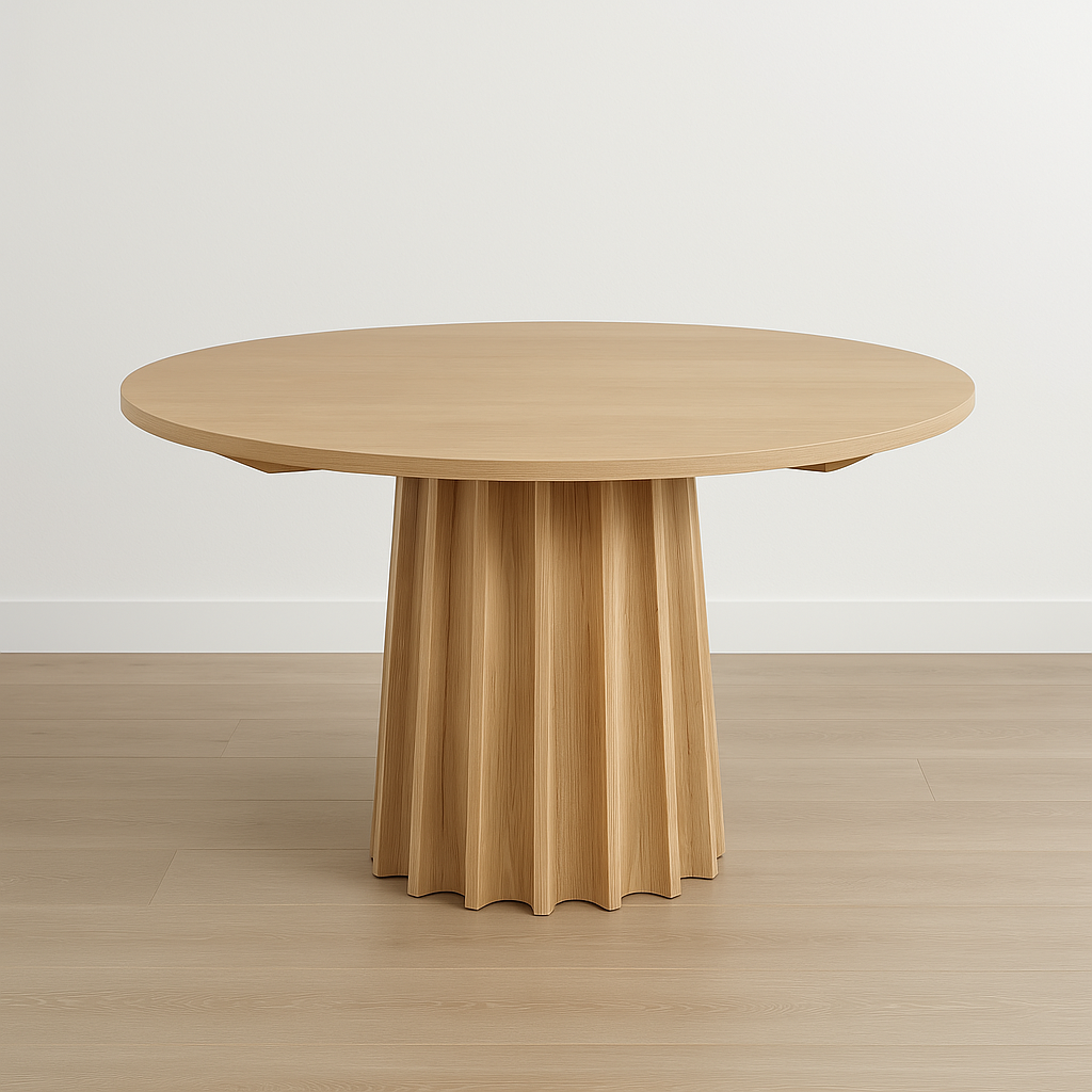 Fluted Entry or Dining Table