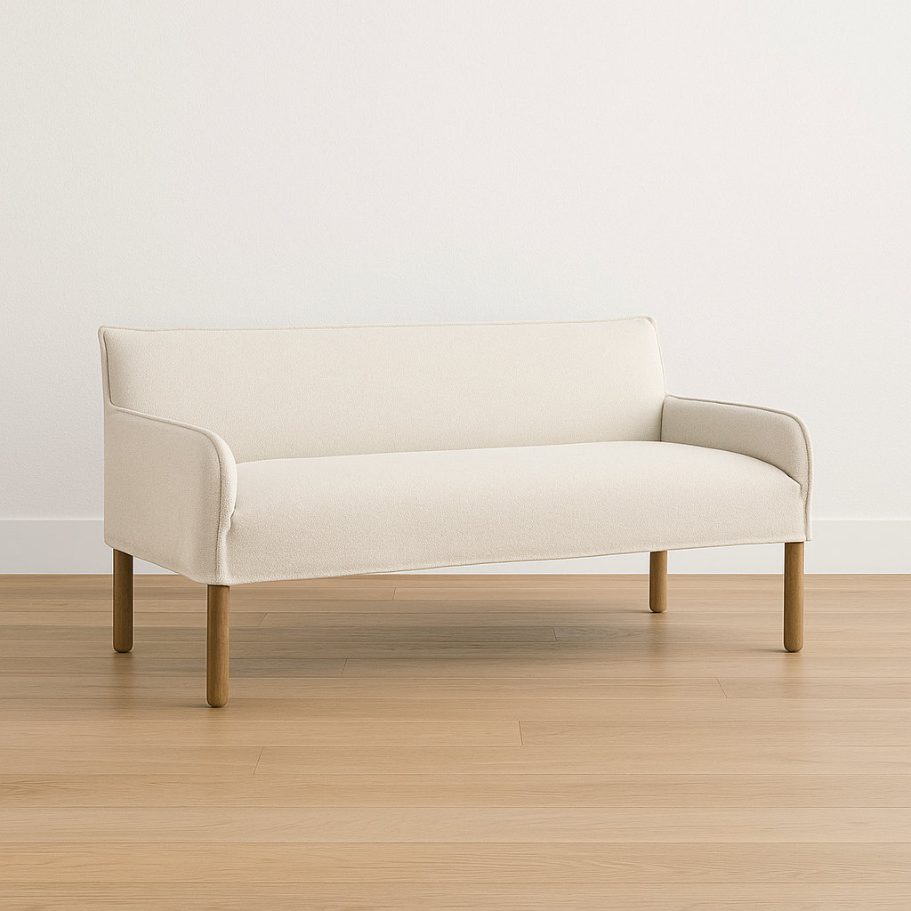 Alessia Slipcovered Banquette