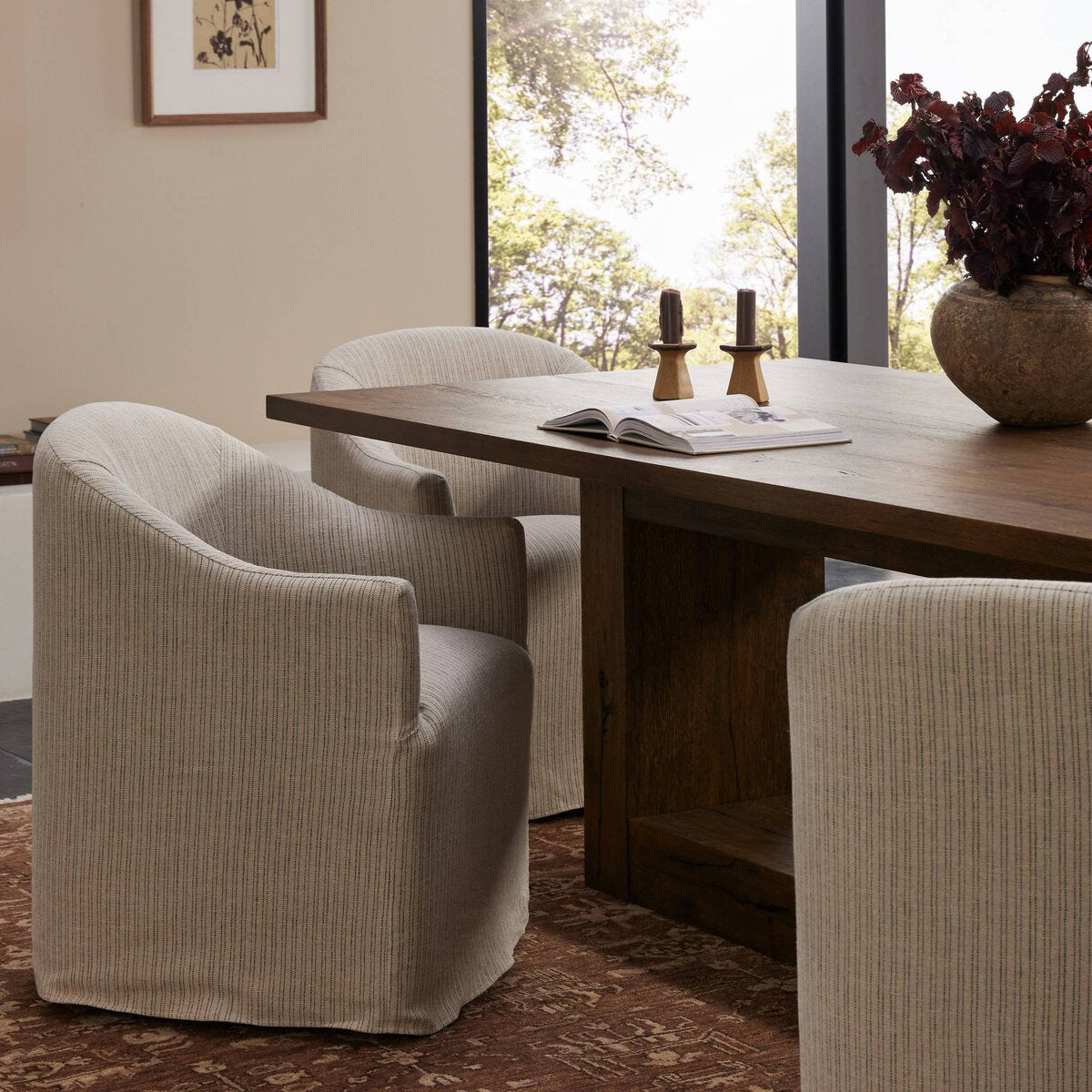 Cove Slipcover Dining Chair - Laine Navy