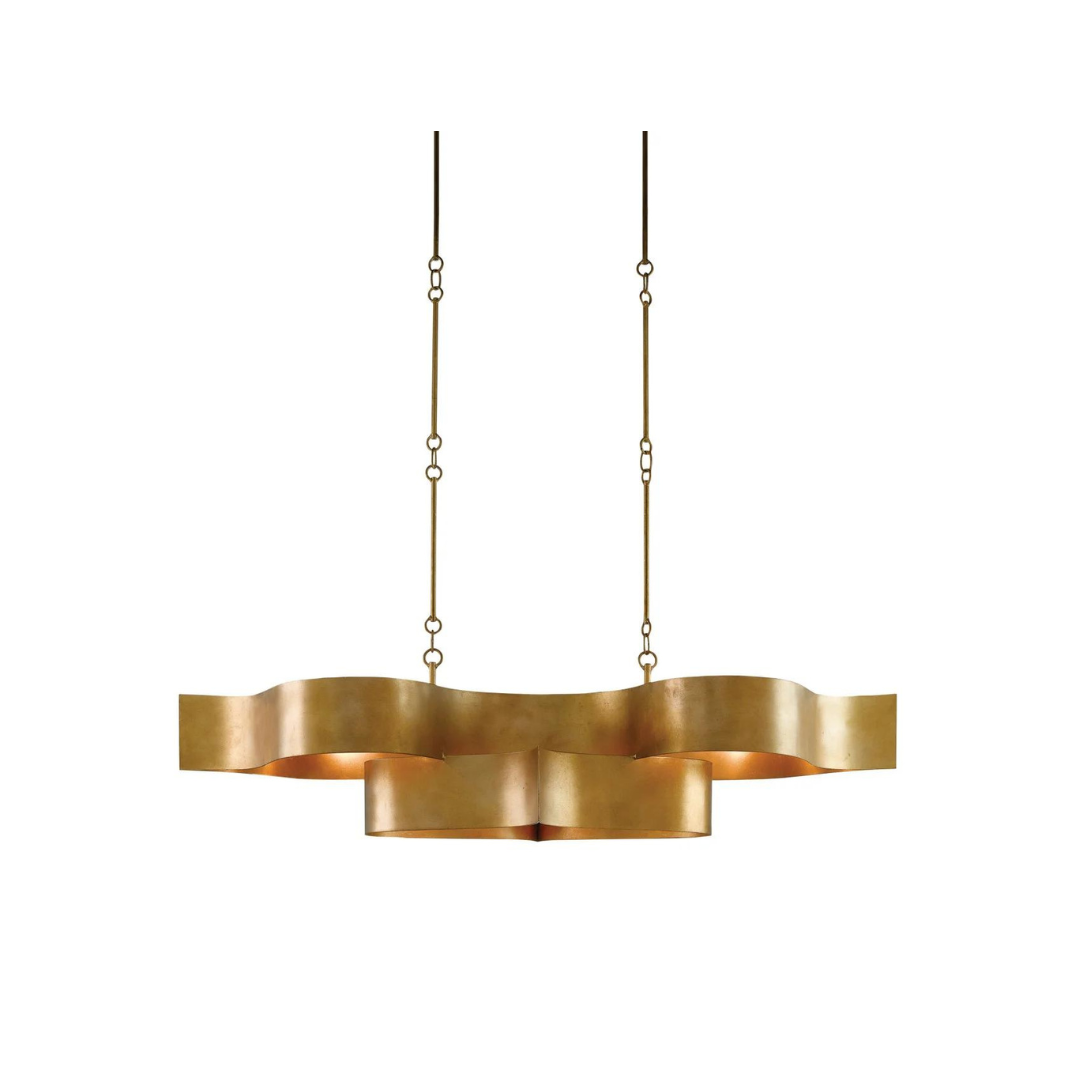 Athena Gold Oval Chandelier