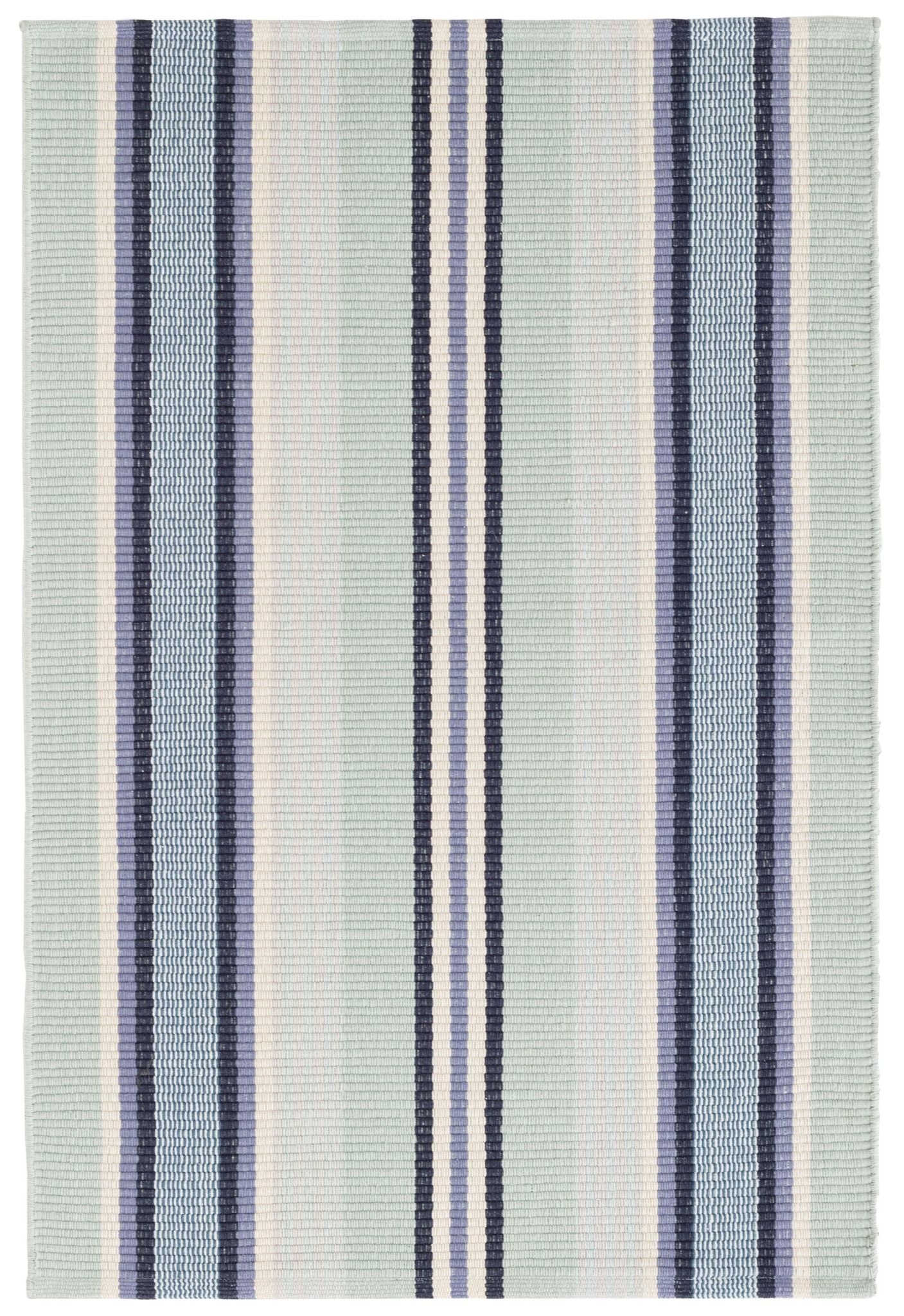 Barbados Stripe Handwoven Cotton Rug - DA1024 - Runner-2.5x12