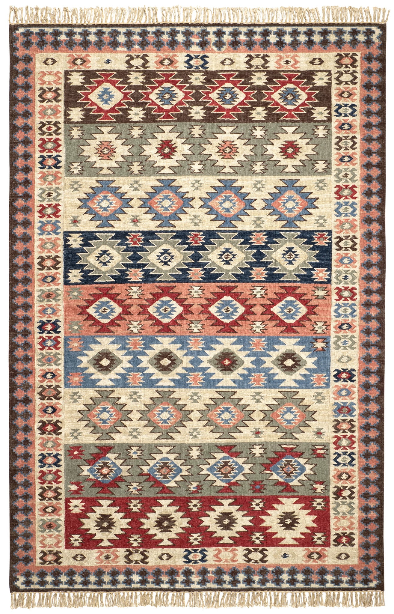 Balsam Kilim Multi Handwoven Wool Rug - DA2203 - 10x14