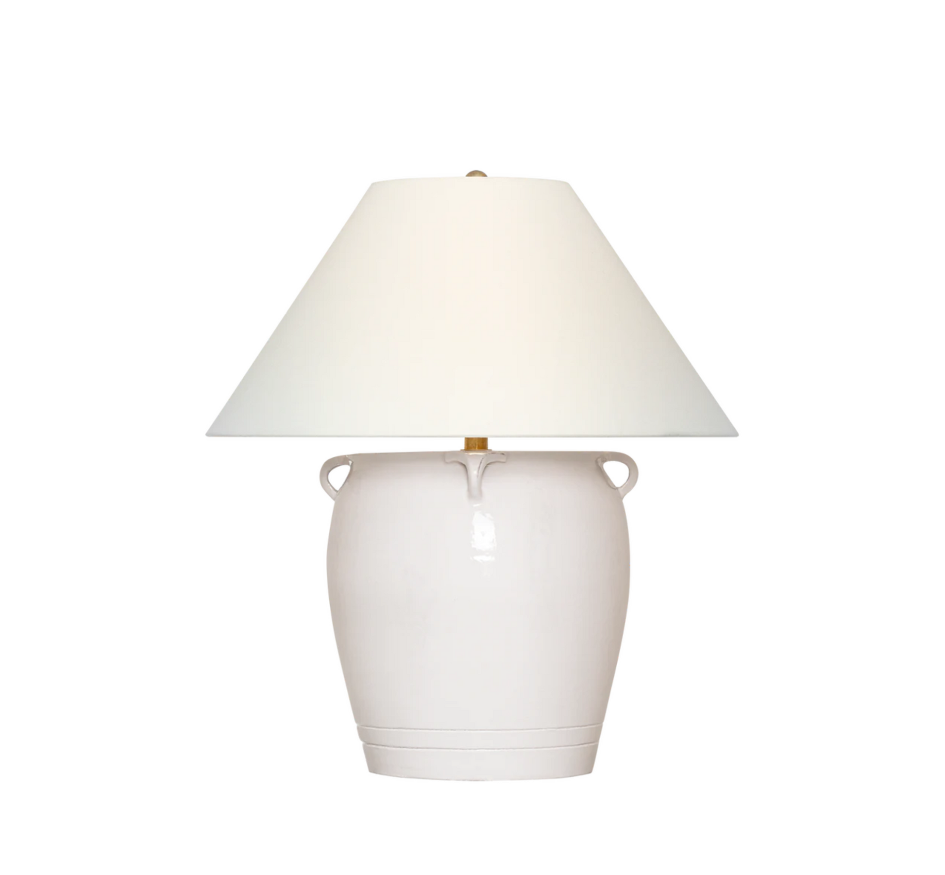 Fasano Table Lamp, White Crackle