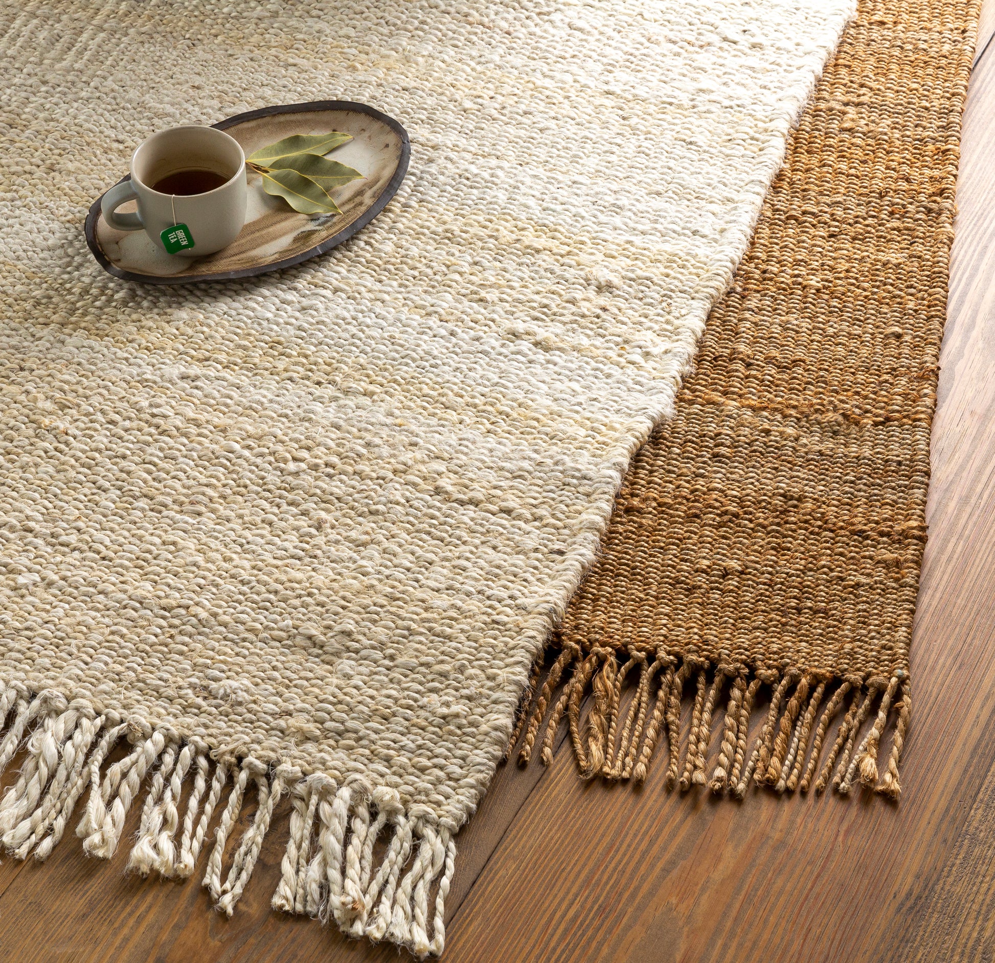 Bleach Jute Rug
