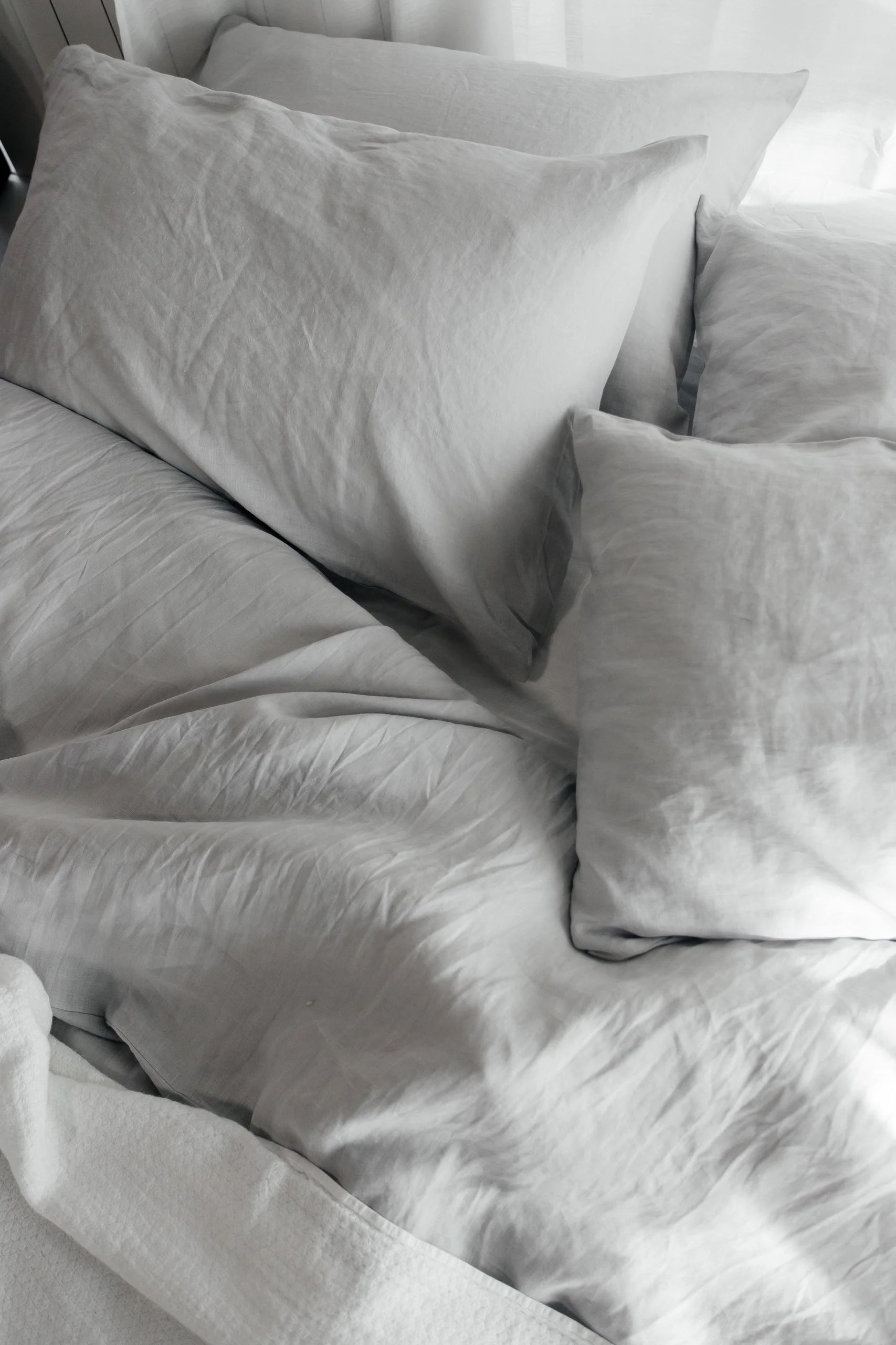 Savanah King Duvet Cover Set, Light Grey