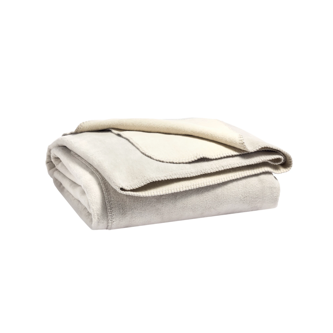 Holly Fleece Blanket, Grey