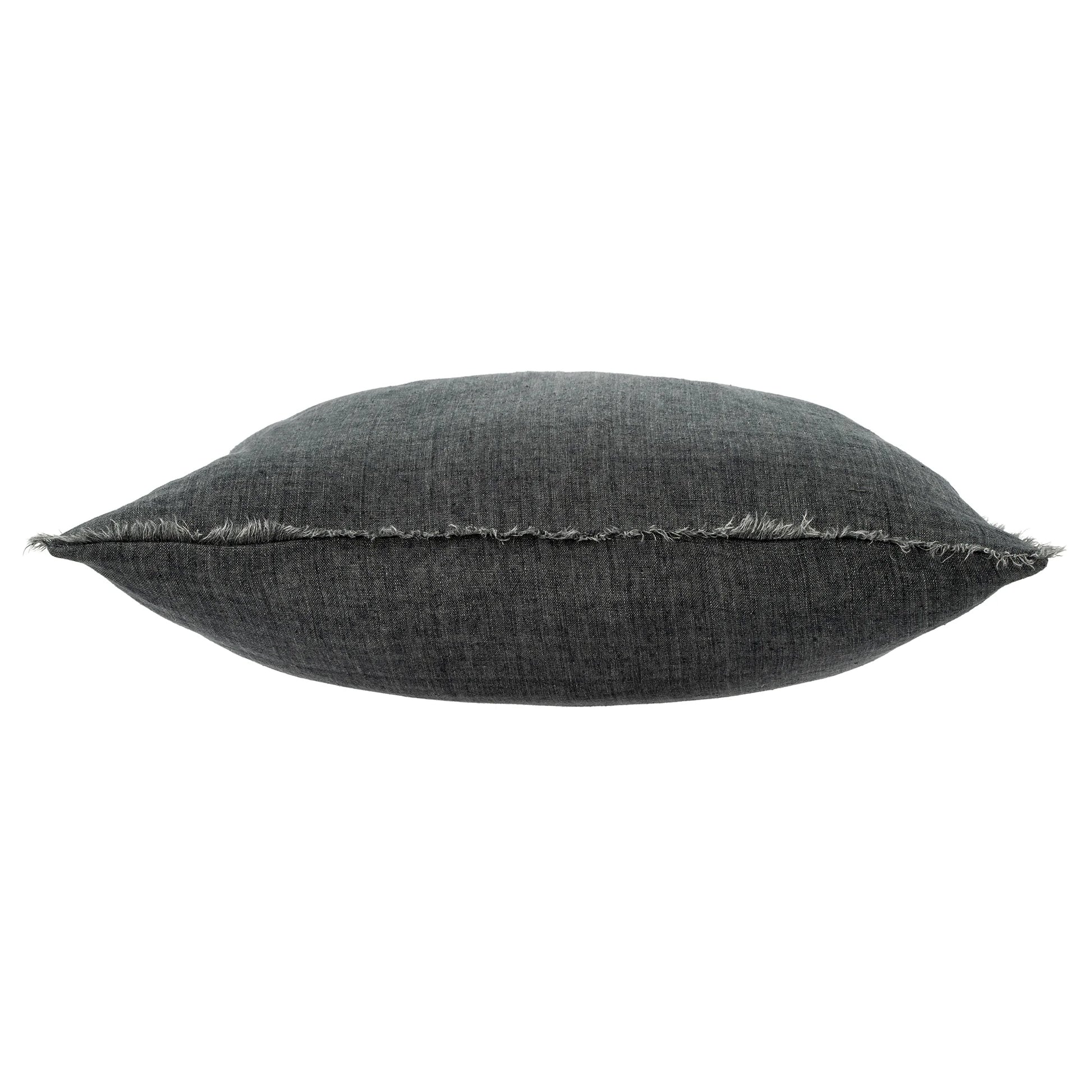 Lina Linen Charcoal Pillow
