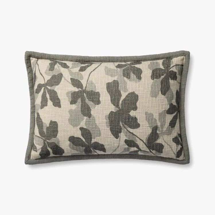 Brigette Romanek × Loloi Pillow Charcoal / Natural