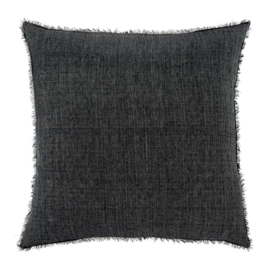 Lina Linen Charcoal Pillow