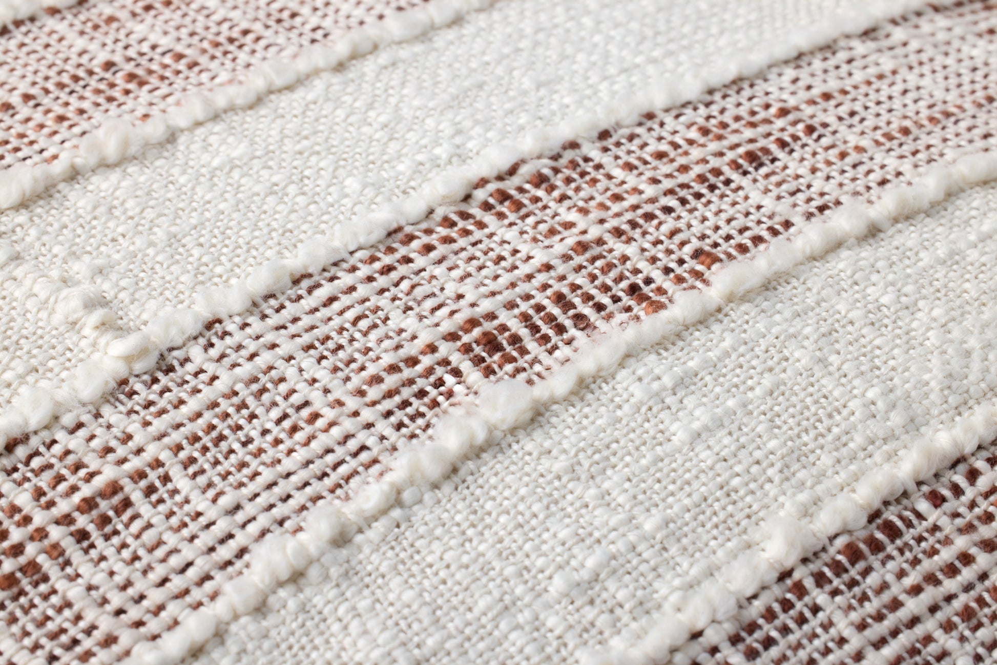 Rust / Ivory Fringe Pillow