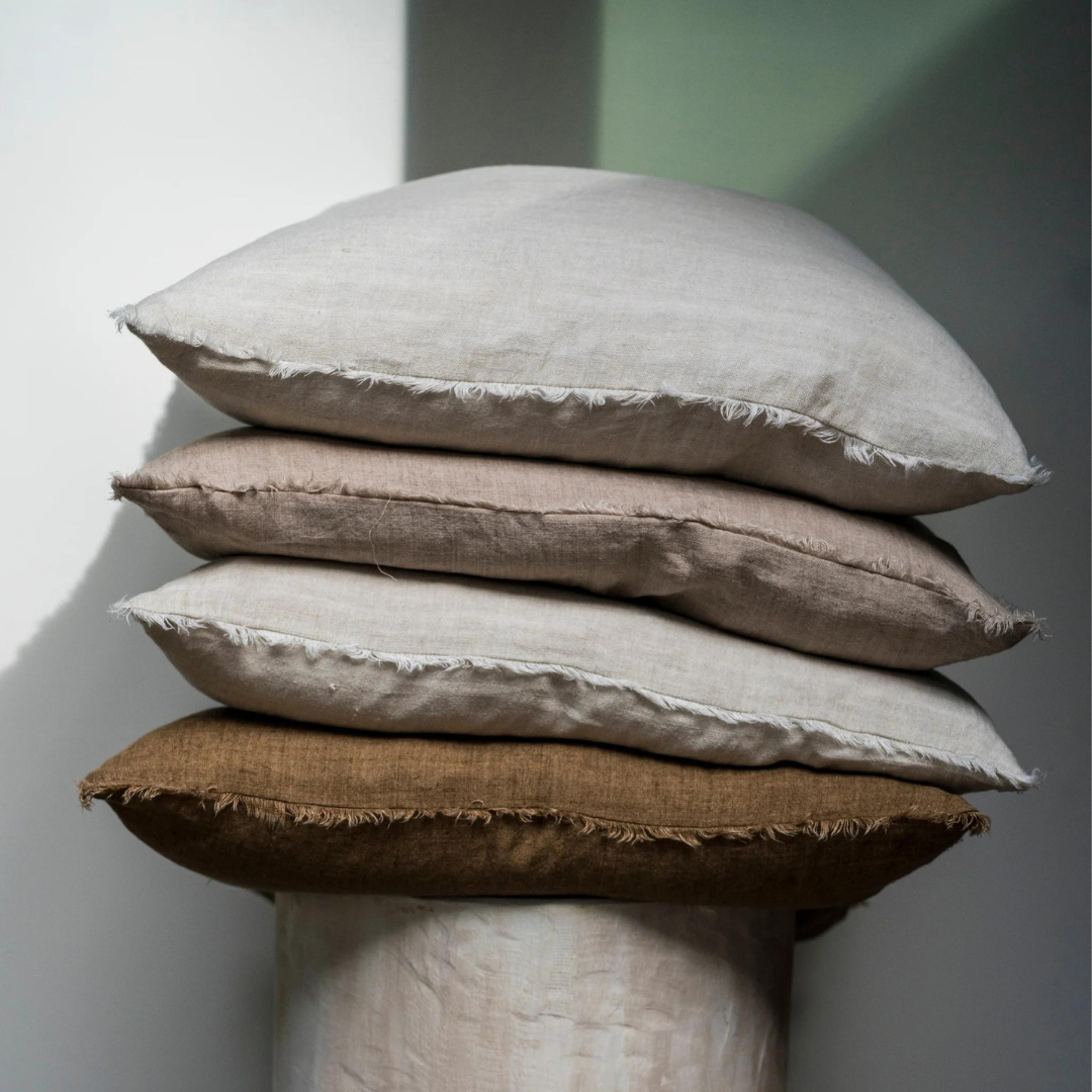 Lina Linen Oat Pillow