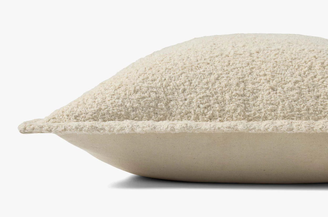 Brigette Romanek × Loloi, Natural / Charcoal Pillow
