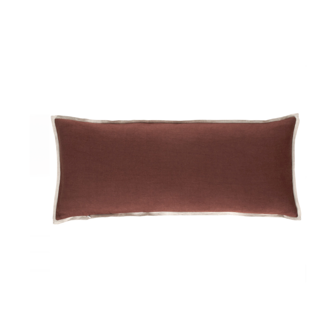 Kalamata Velvet / Linen Russet Pillows