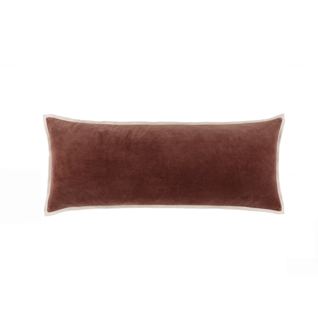 Kalamata Velvet / Linen Russet Pillows