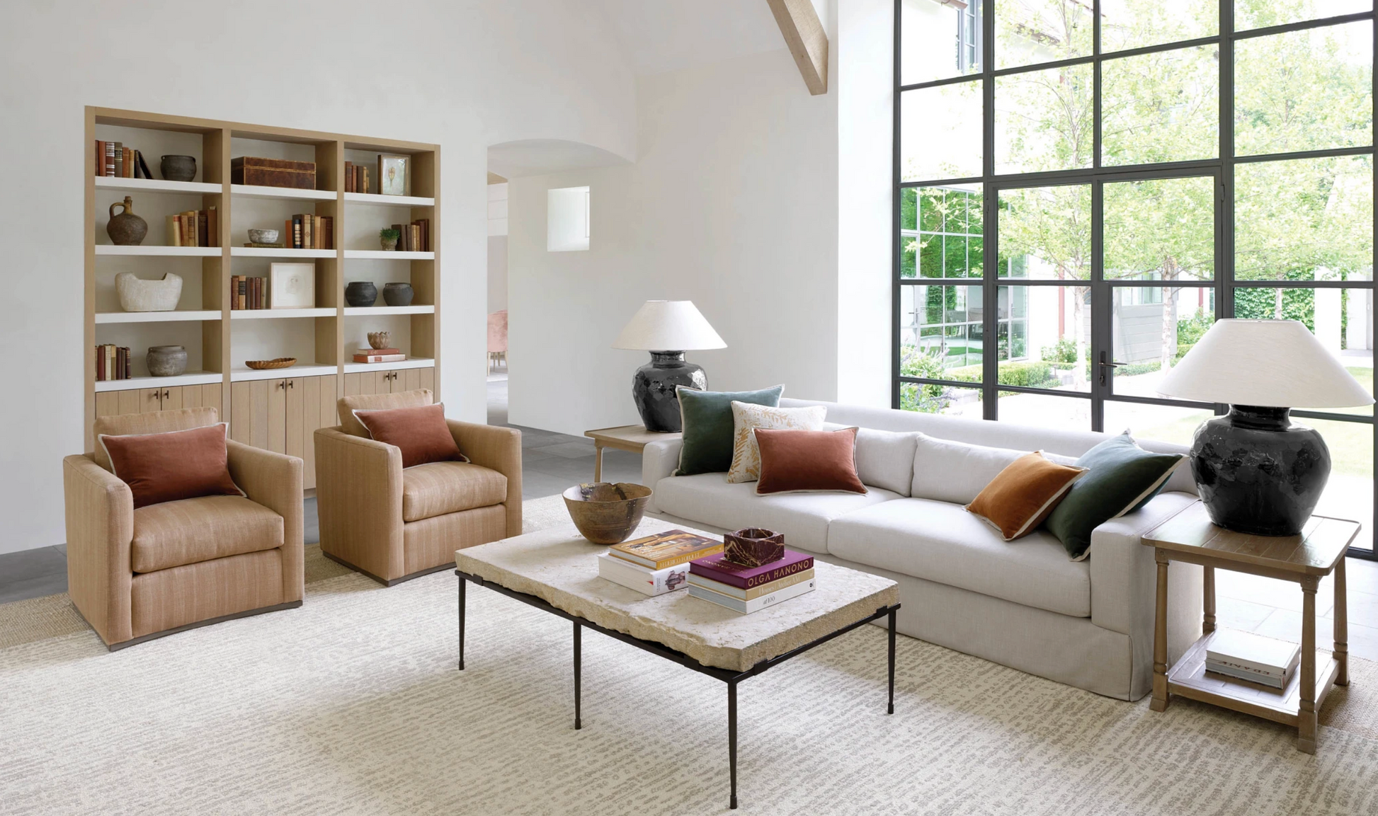 Kalamata Velvet / Linen Russet Pillows