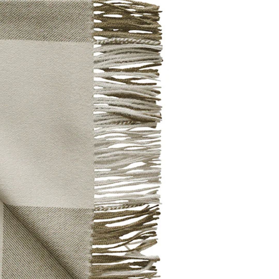 Alpaca Olive Blanket