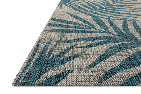 Isle Grey / Aqua 9'-2" x 12'-1" Area Rug - IE-10 - 9'-2" x 12'-1"