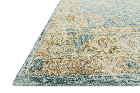 Julian Blue / Gold 12'-0" x 15'-0" Area Rug - JI-05 - 12'-0" x 15'-0"