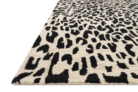Masai Black / Ivory 9'-3" x 13' Area Rug - MAS-02 - 9'-3" x 13'