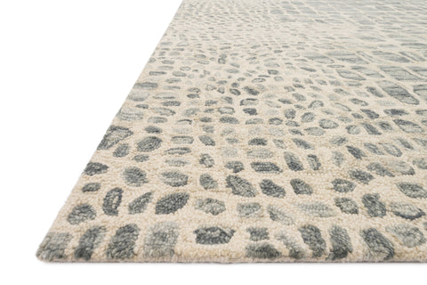 Masai Silver Grey / Ivory 9'-3" x 13' Area Rug - MAS-03 - 9'-3" x 13'