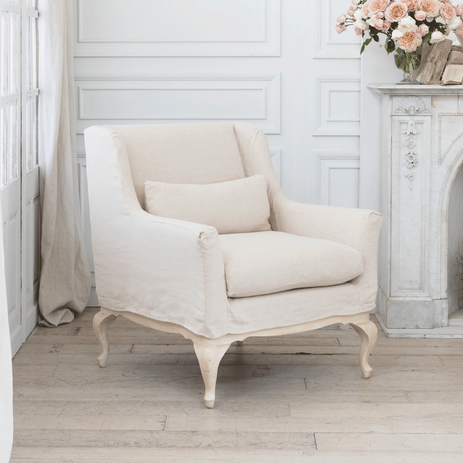 Nell Chair, Harvest Linen