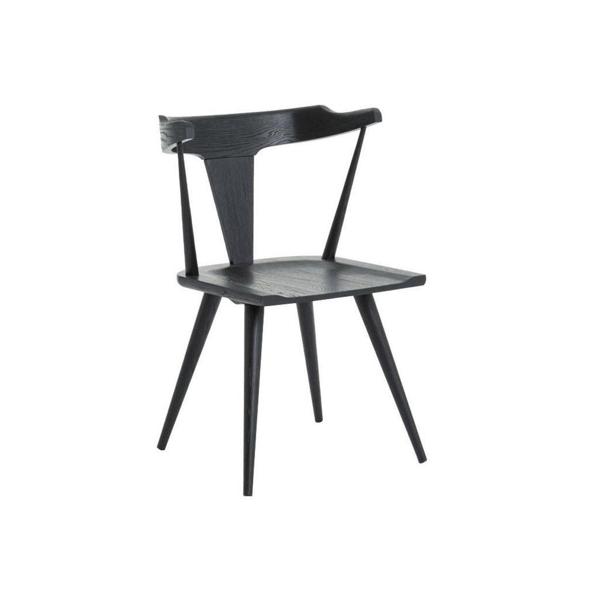 Windsor Dining Chair, Black Oak