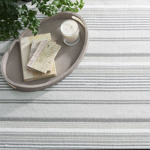 Gradation Ticking Handwoven Cotton Rug - RDA285 - Runner-2.5x12
