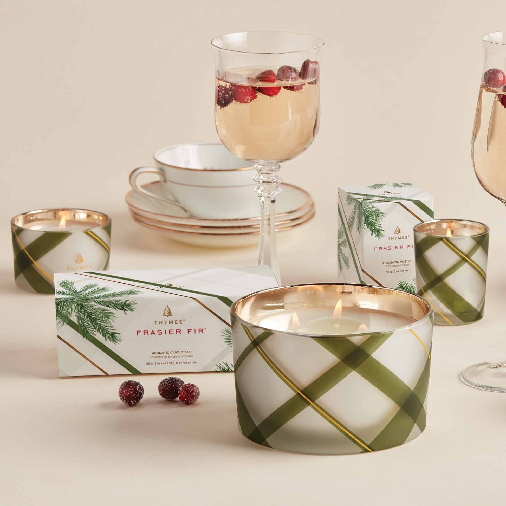 Plaid Frasier Fir 3 Wick Candle