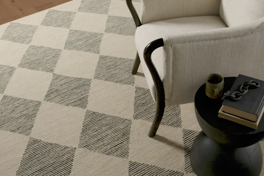 Chris Loves Julia × Loloi Francis Beige / Charcoal Rug