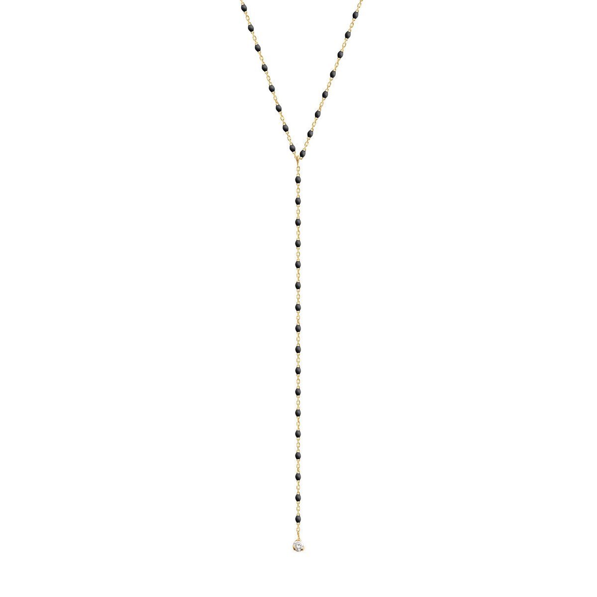gigiCLOZEAU 20" Party Necklace Diamond 0.04 ct - Black