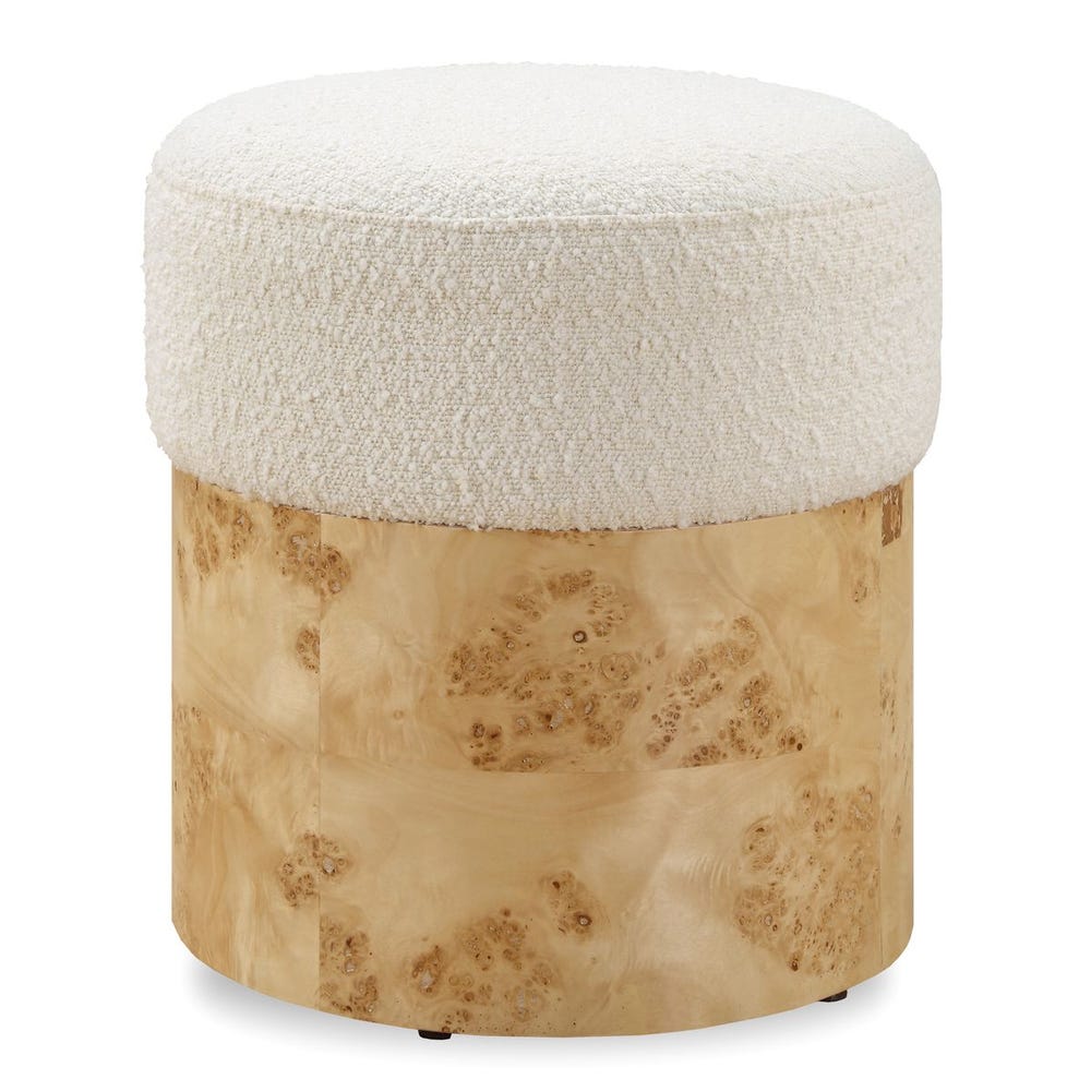 Birch Bouclé Stool