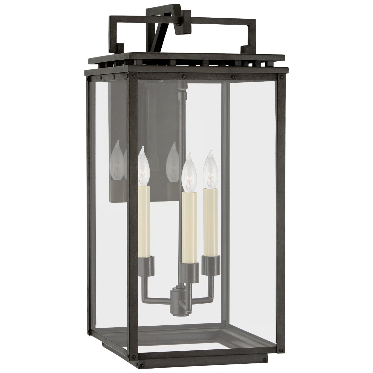 Visual Comfort Signature Canada - CHO 2612AI-CG - Three Light Wall Lantern - Cheshire - Aged Iron