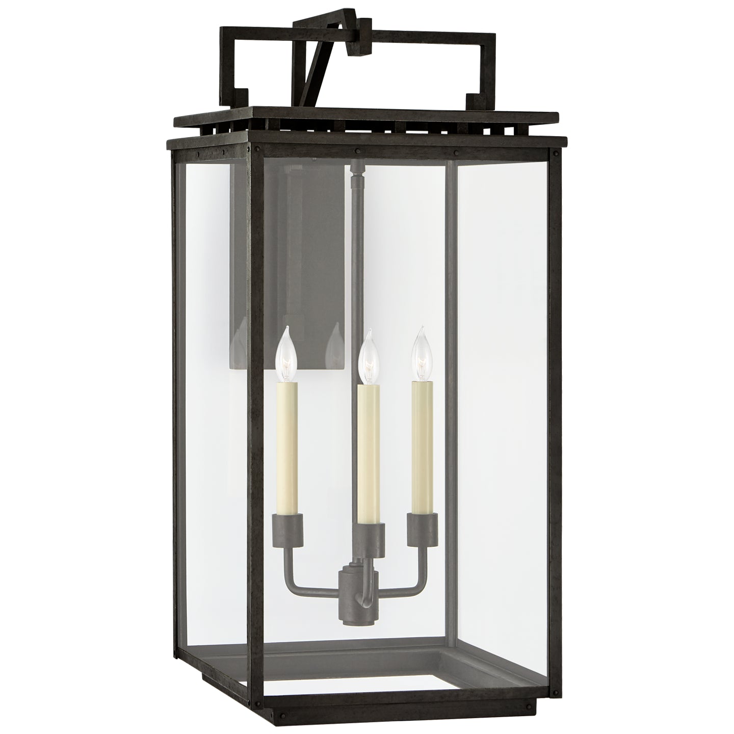 Visual Comfort Signature Canada - CHO 2613AI-CG - Three Light Wall Lantern - Cheshire - Aged Iron