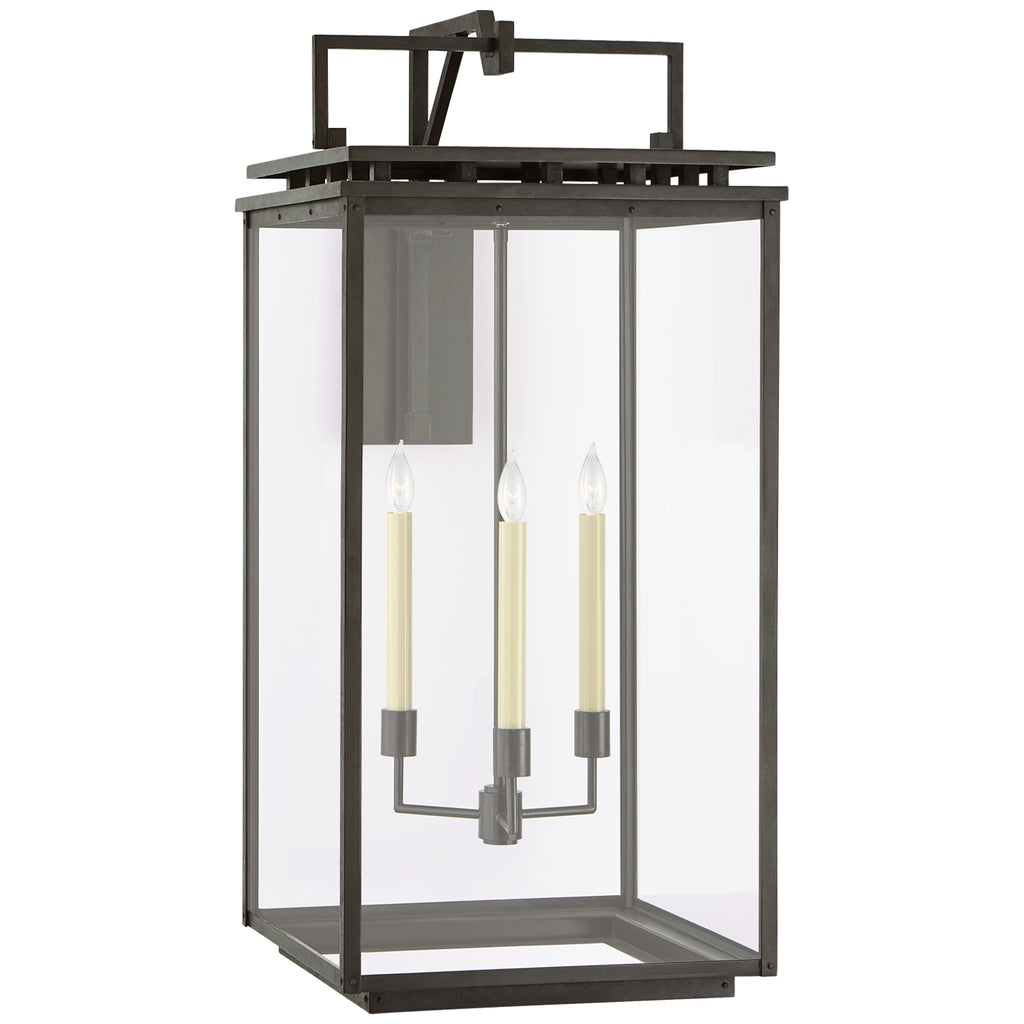 Visual Comfort Signature Canada - CHO 2614AI-CG - Three Light Wall Lantern - Cheshire - Aged Iron