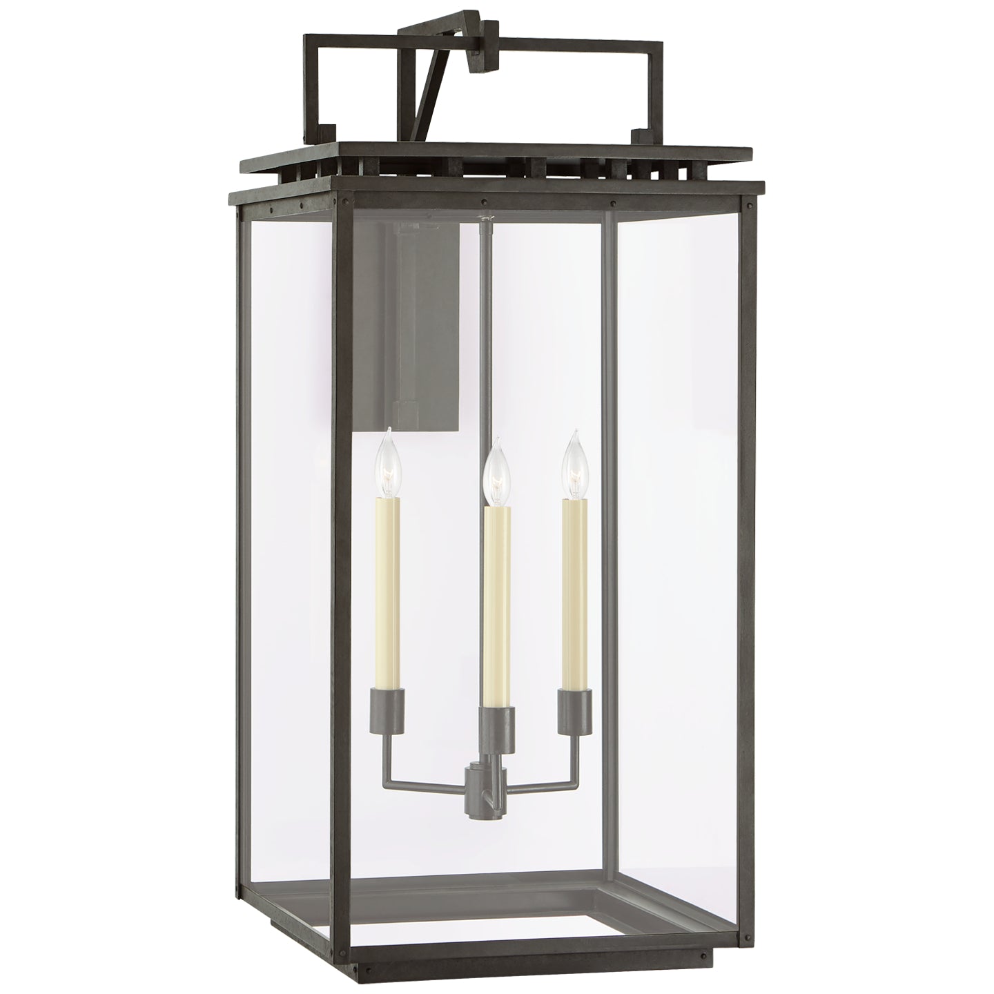 Visual Comfort Signature Canada - CHO 2614AI-CG - Three Light Wall Lantern - Cheshire - Aged Iron