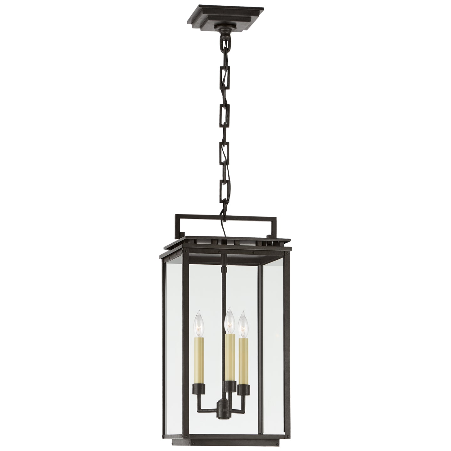 Visual Comfort Signature Canada - CHO 5605AI-CG - Three Light Hanging Lantern - Cheshire - Aged Iron