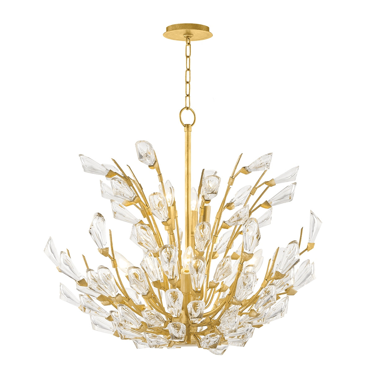 Hudson Valley Canada - 7228-GL - Nine Light Chandelier - Tulip - Gold Leaf