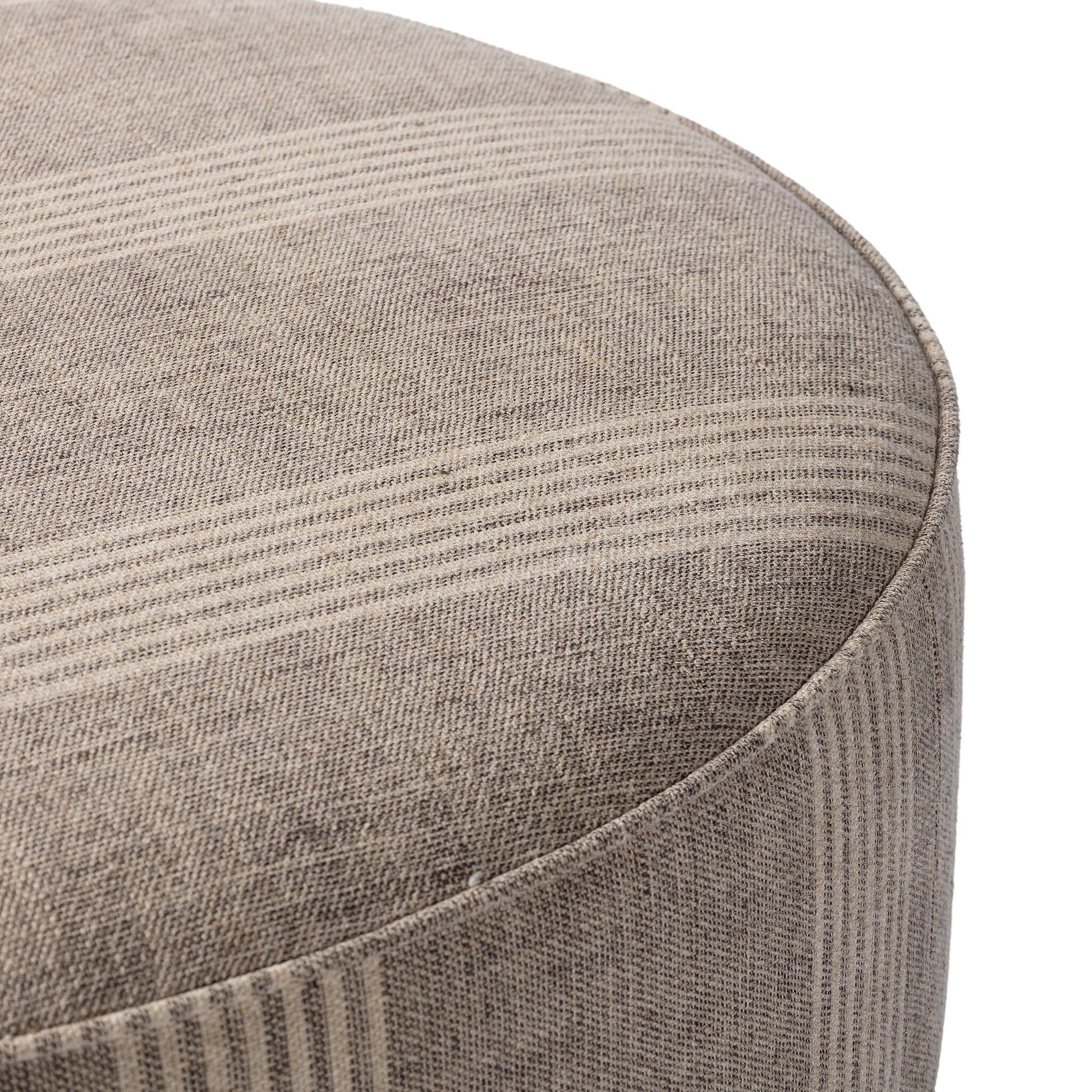 Sinclair Large Round Ottoman Manchester Flint