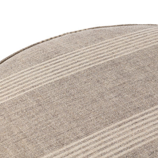 Sinclair Large Round Ottoman Manchester Flint
