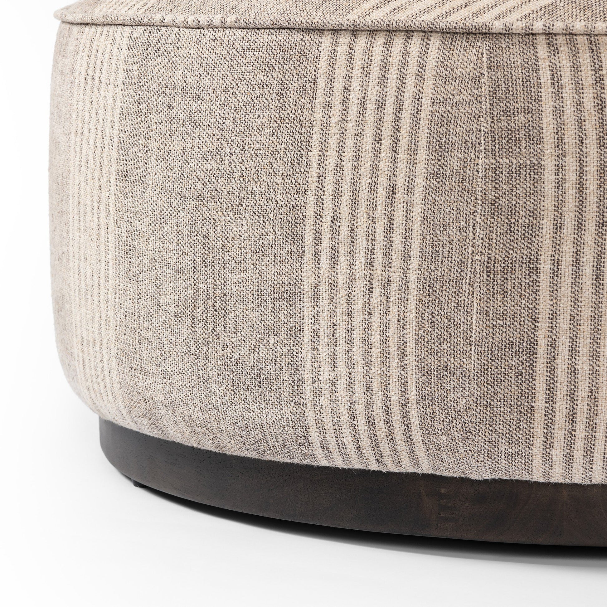 Sinclair Large Round Ottoman Manchester Flint