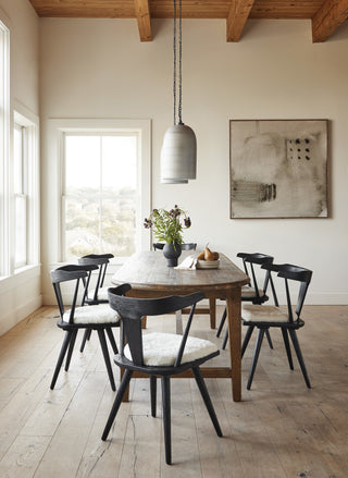 Windsor Dining Chair, Black Oak