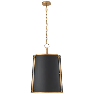 Visual Comfort Signature Canada - S 5647HAB-BLK - Three Light Pendant - Hastings - Hand-Rubbed Antique Brass