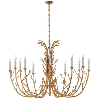 Visual Comfort Signature Canada - JN 5080AGL - 12 Light Chandelier - Silva - Antique Gold Leaf