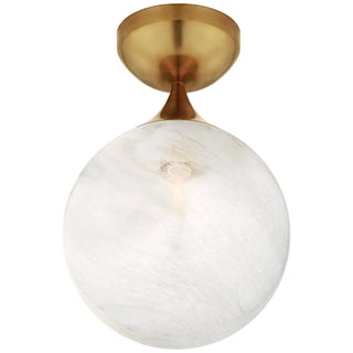 Visual Comfort Signature Canada - ARN 4400HAB-WG - One Light Flush Mount - Cristol - Hand-Rubbed Antique Brass