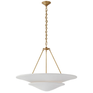 Visual Comfort Signature Canada - ARN 5427HAB-PW - Six Light Chandelier - Mollino - Hand-Rubbed Antique Brass