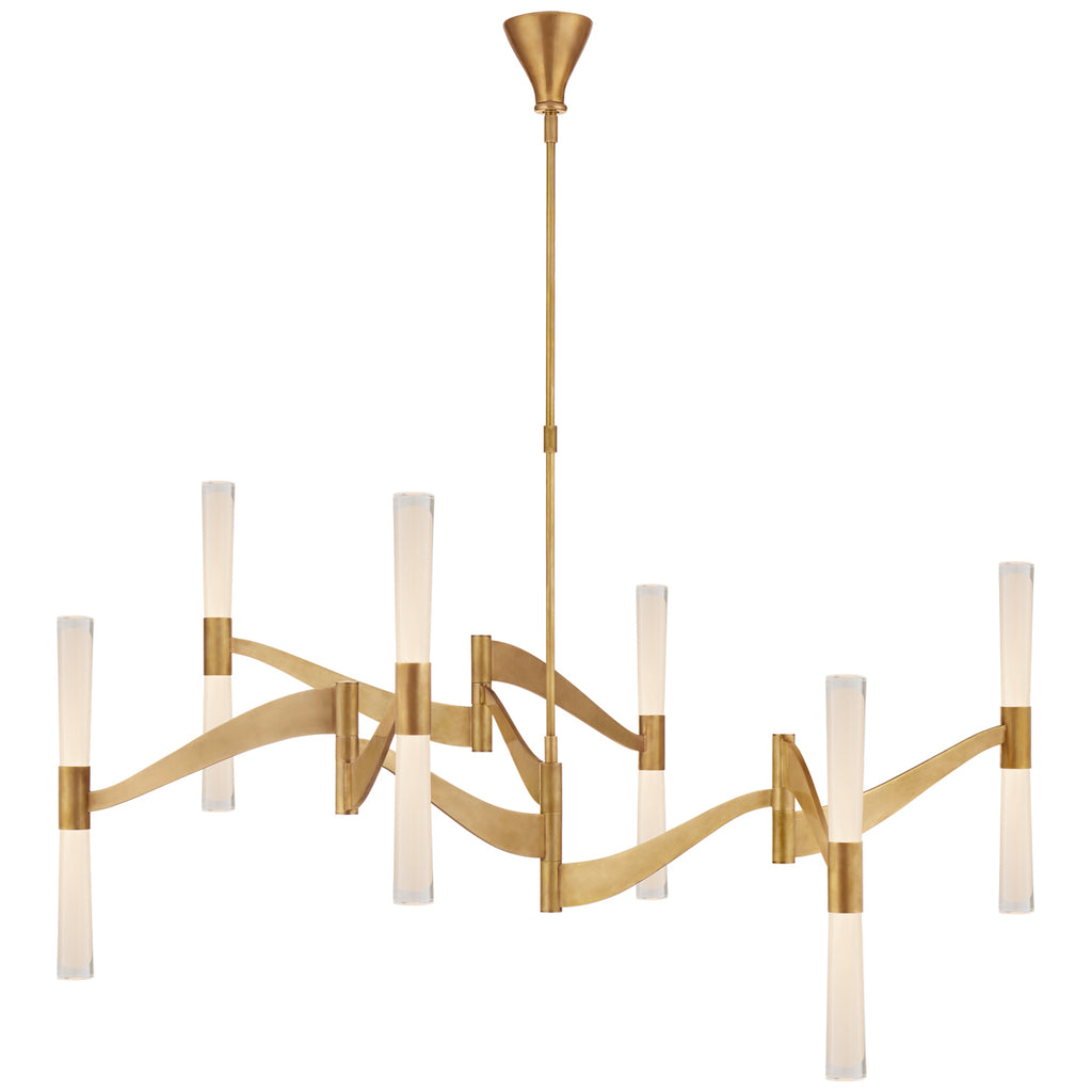 Visual Comfort Signature Canada - ARN 5472HAB-CG - LED Chandelier - Brenta - Hand-Rubbed Antique Brass