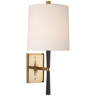 Visual Comfort Signature Canada - BBL 2036EBO-L - One Light Wall Sconce - Refined Rib - Ebony Resin and Brass