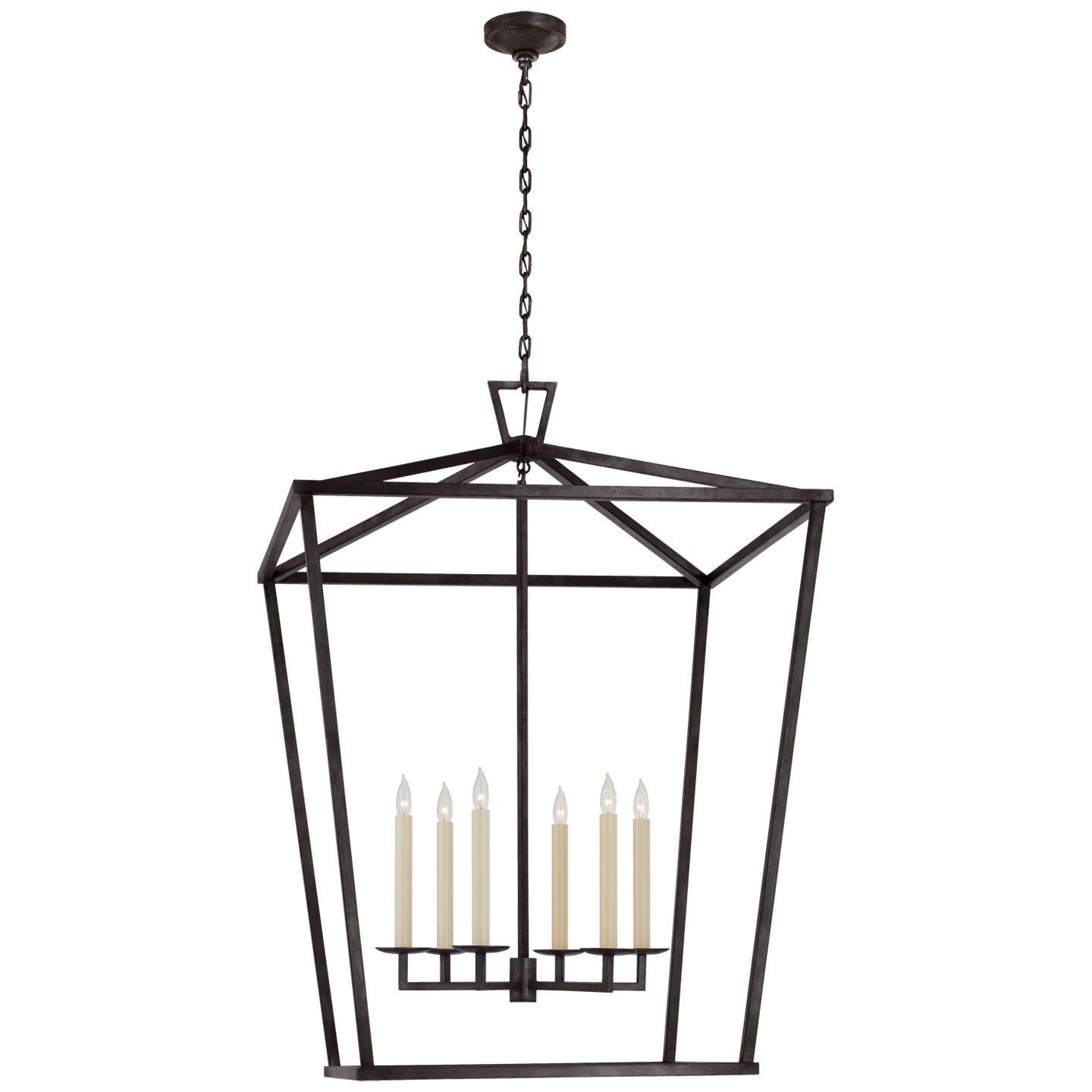 Visual Comfort Signature Canada - CHC 2172AI - Six Light Lantern - Darlana - Aged Iron
